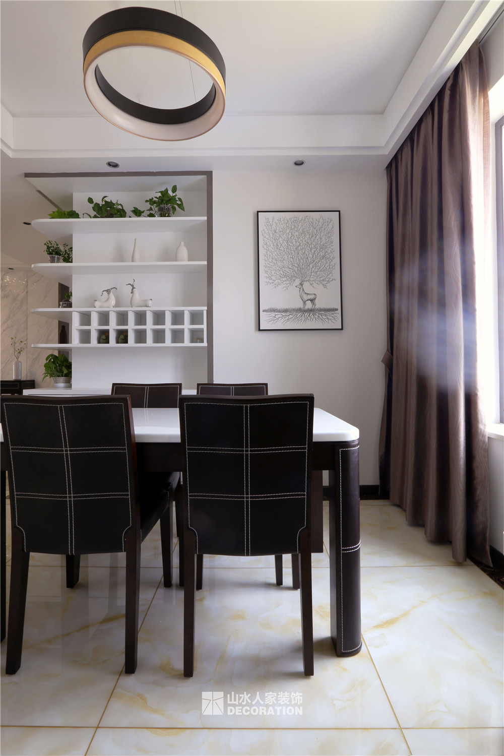 東湖城110平現代時尚風格裝修效果圖