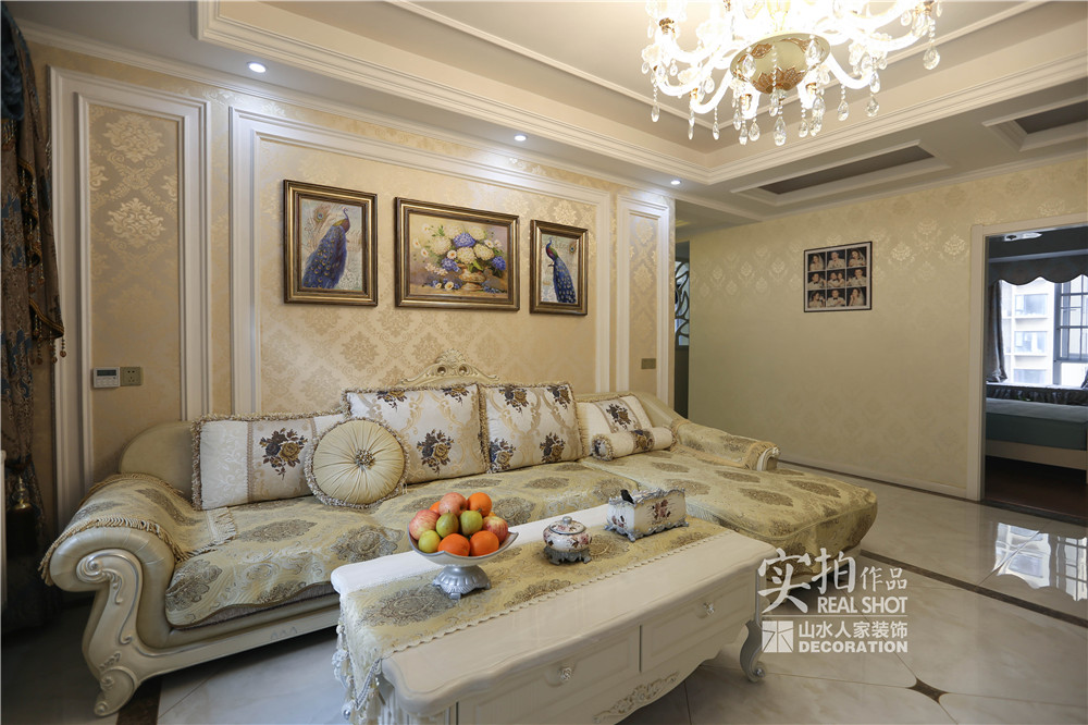 曙光星城160平簡歐風格裝修效果圖