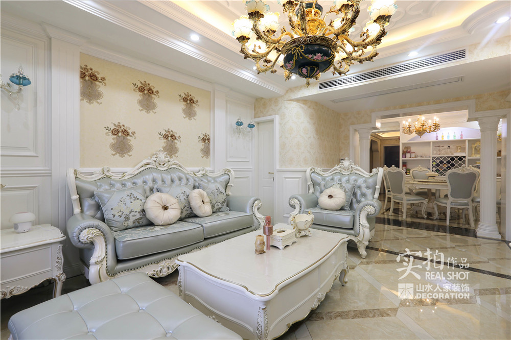 金昌大廈舊房裝修歐式風格效果圖