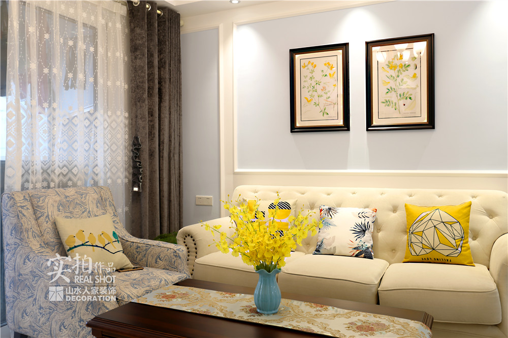 東湖城84平混搭風格裝修