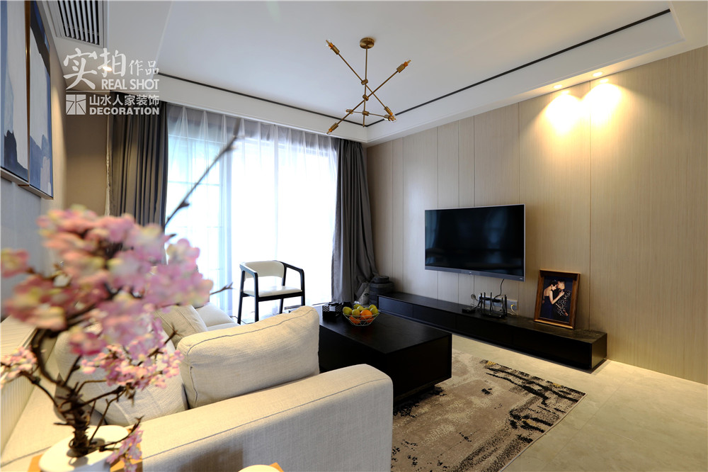 綠地香樹花城現代簡約風格裝修效果圖