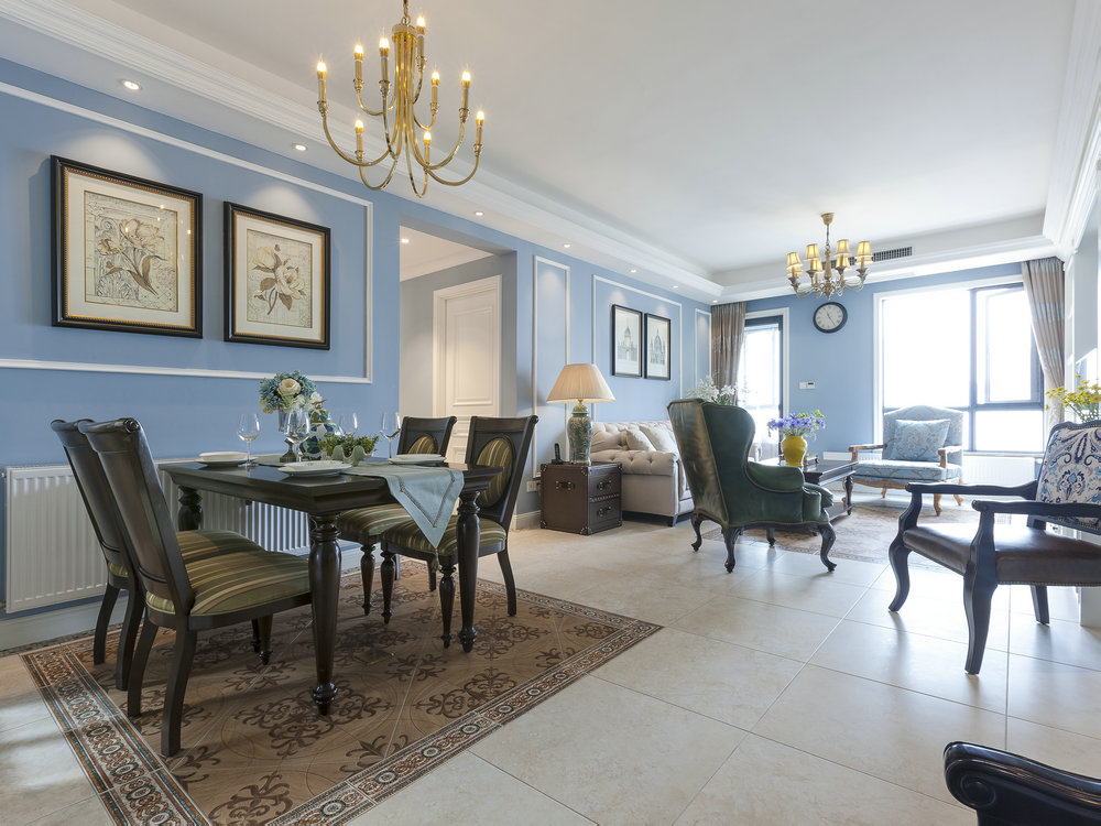 復地東湖國際美式風格裝修效果圖