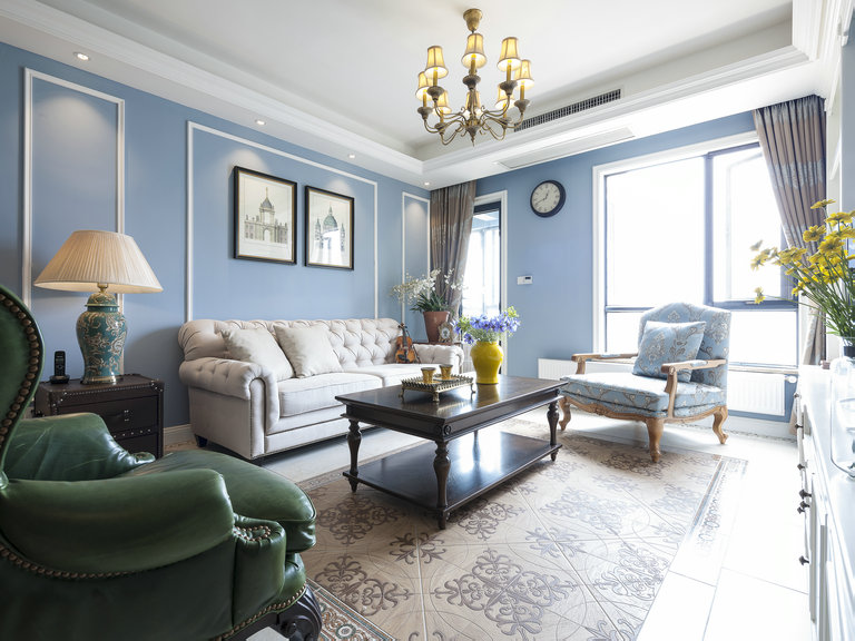 復地東湖國際美式風格裝修效果圖