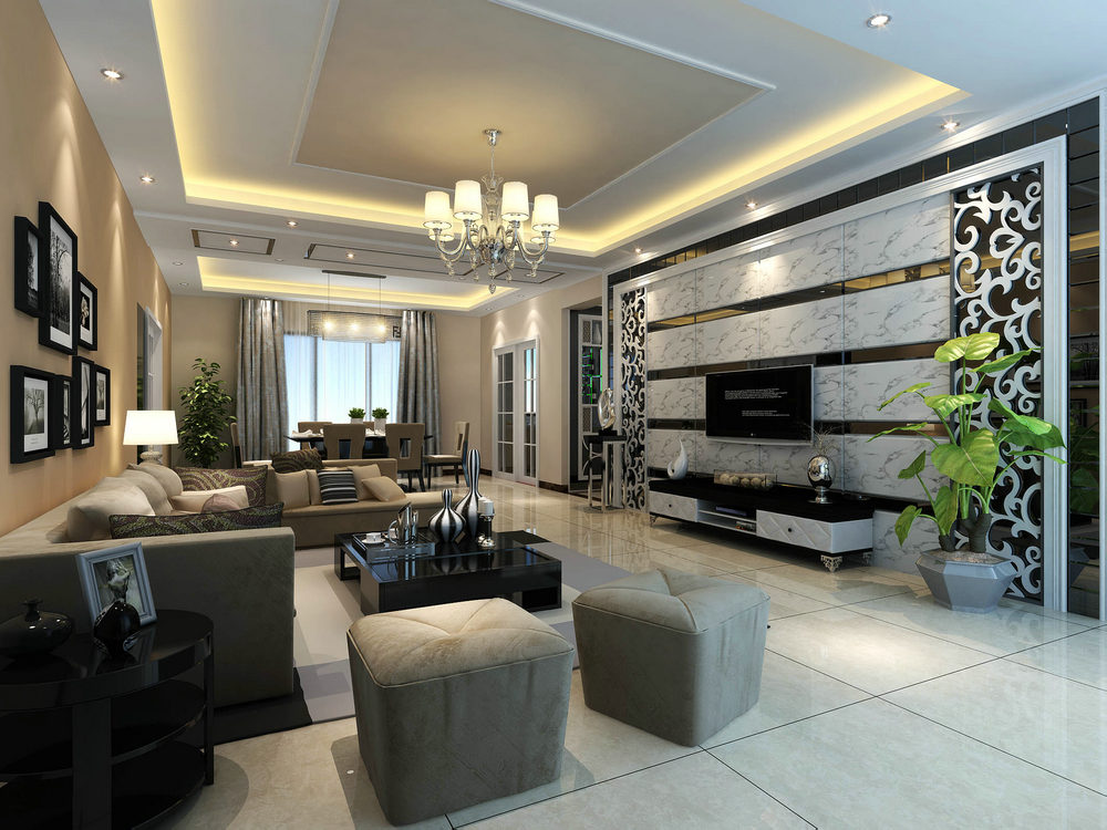 葛洲壩世紀花園現代風格裝修效果圖