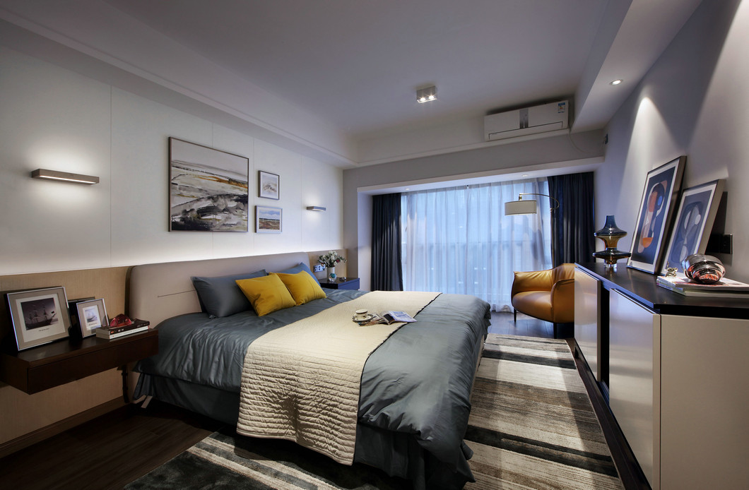 湯遜湖一號現代風格實景裝修效果圖