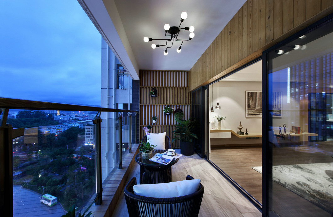 湯遜湖一號現代風格實景裝修效果圖