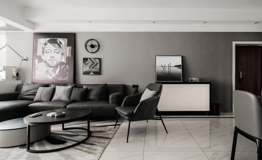 琨御府132平現代風格裝修實景效果圖