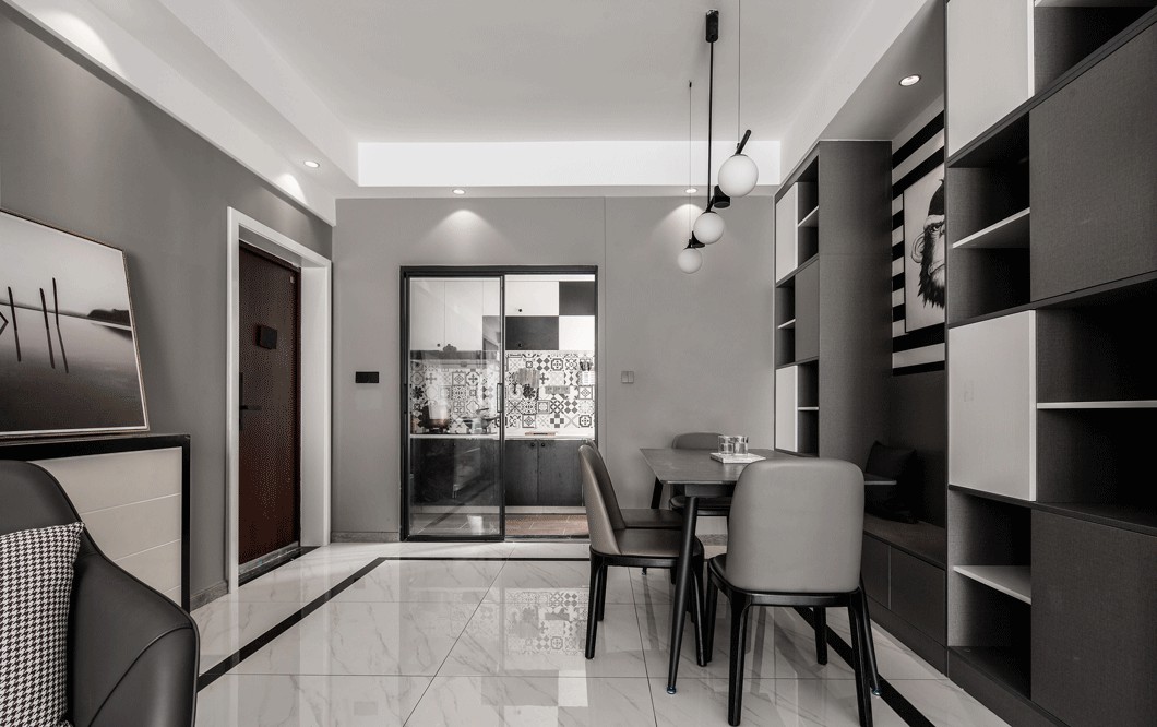 琨御府132平現代風格裝修實景效果圖