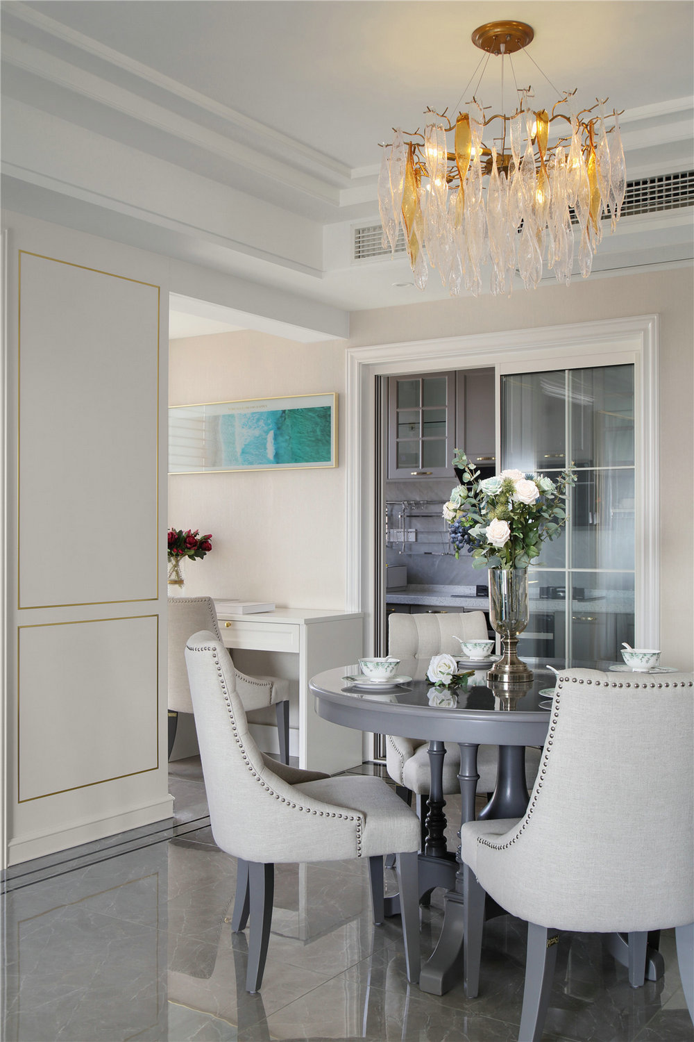 丹亭懿府美式風格裝修實景效果圖