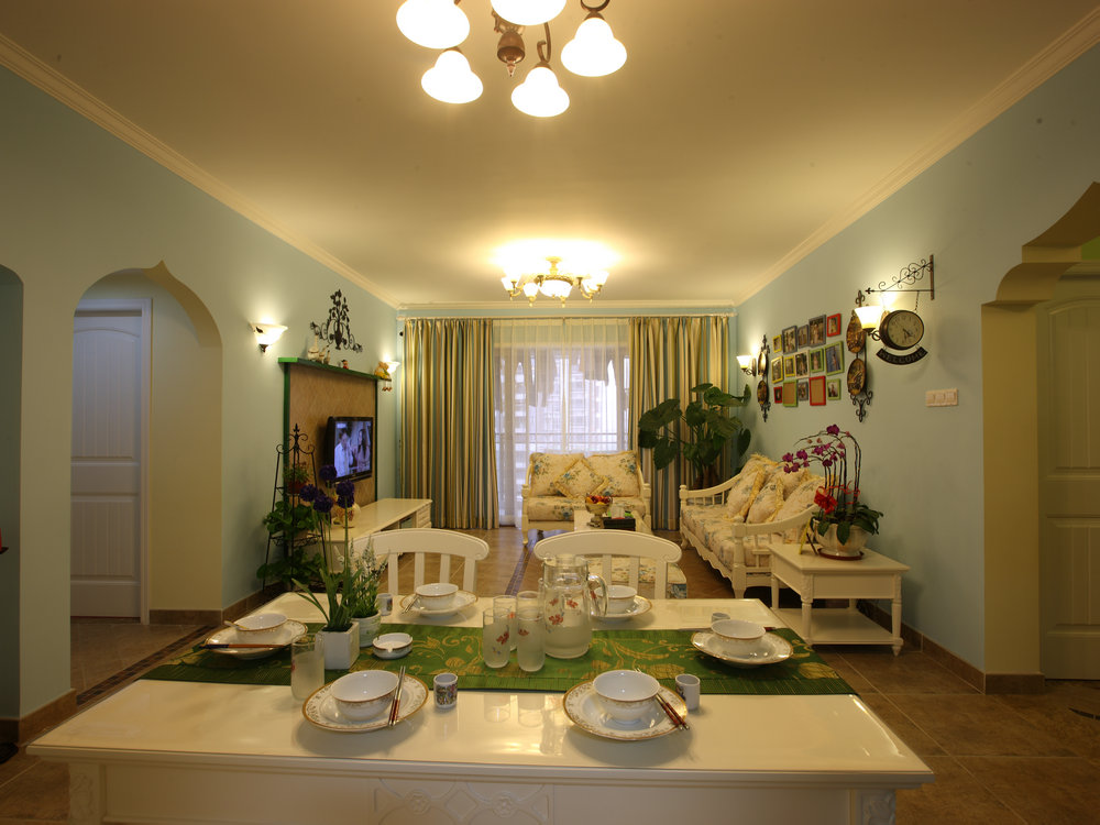 江南新天地田園風格裝修效果圖