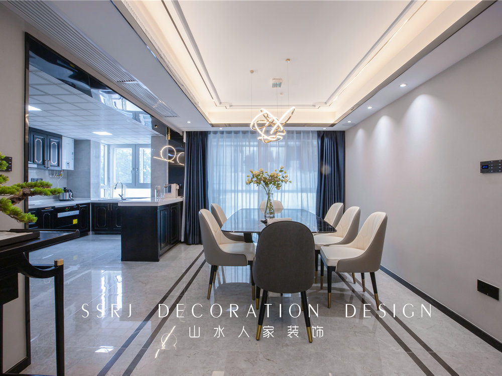 萬科高爾夫新中式風格別墅裝修效果圖