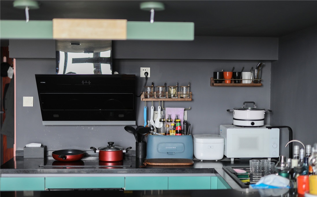 碧桂園泰富城45平loft混搭風格裝修效果圖