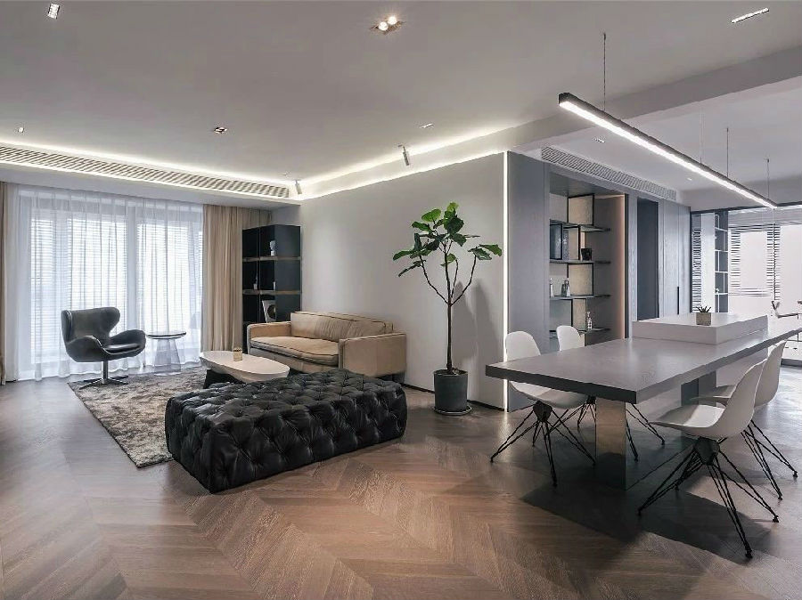 幸福佳苑現代極簡風格裝修效果圖