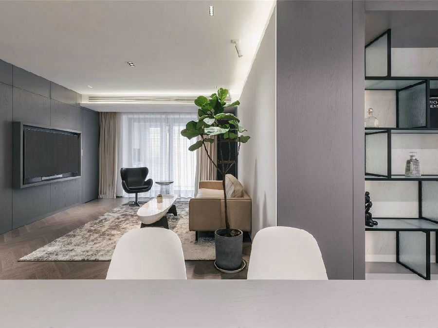 幸福佳苑現代極簡風格裝修效果圖