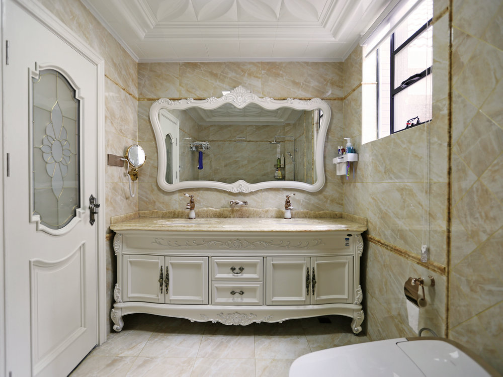 保利藍?？?00平歐式別墅裝修效果實景圖