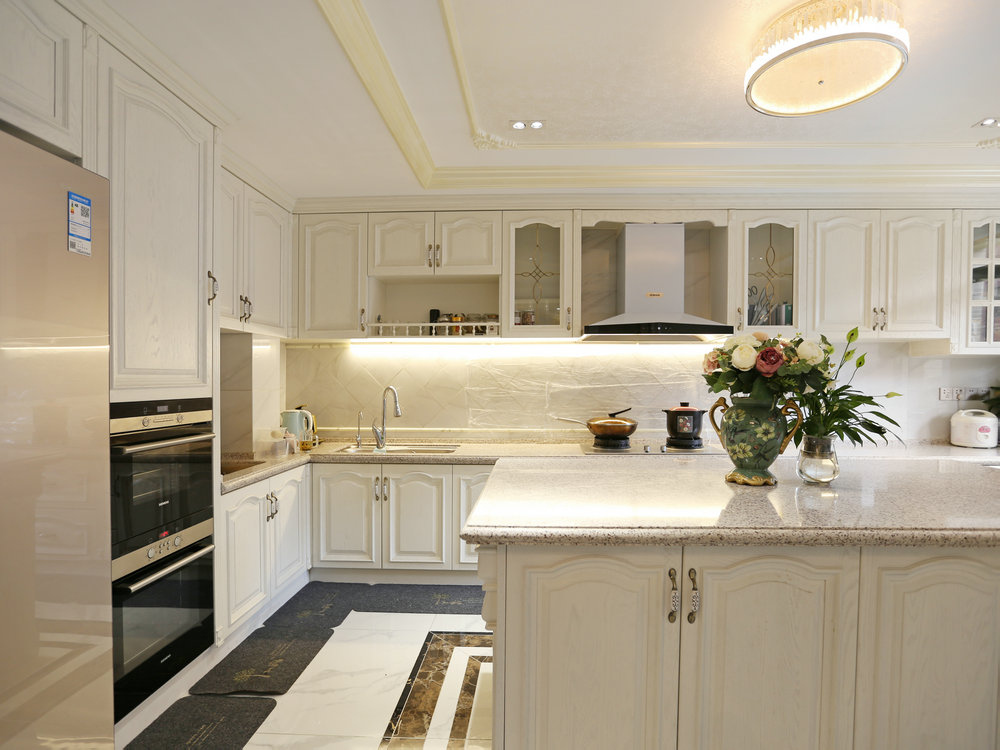 保利藍?？?00平歐式別墅裝修效果實景圖