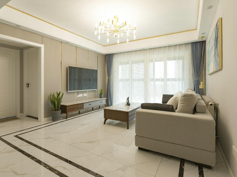 長投綠城蘭園111m^2現代風格裝修效果實景圖