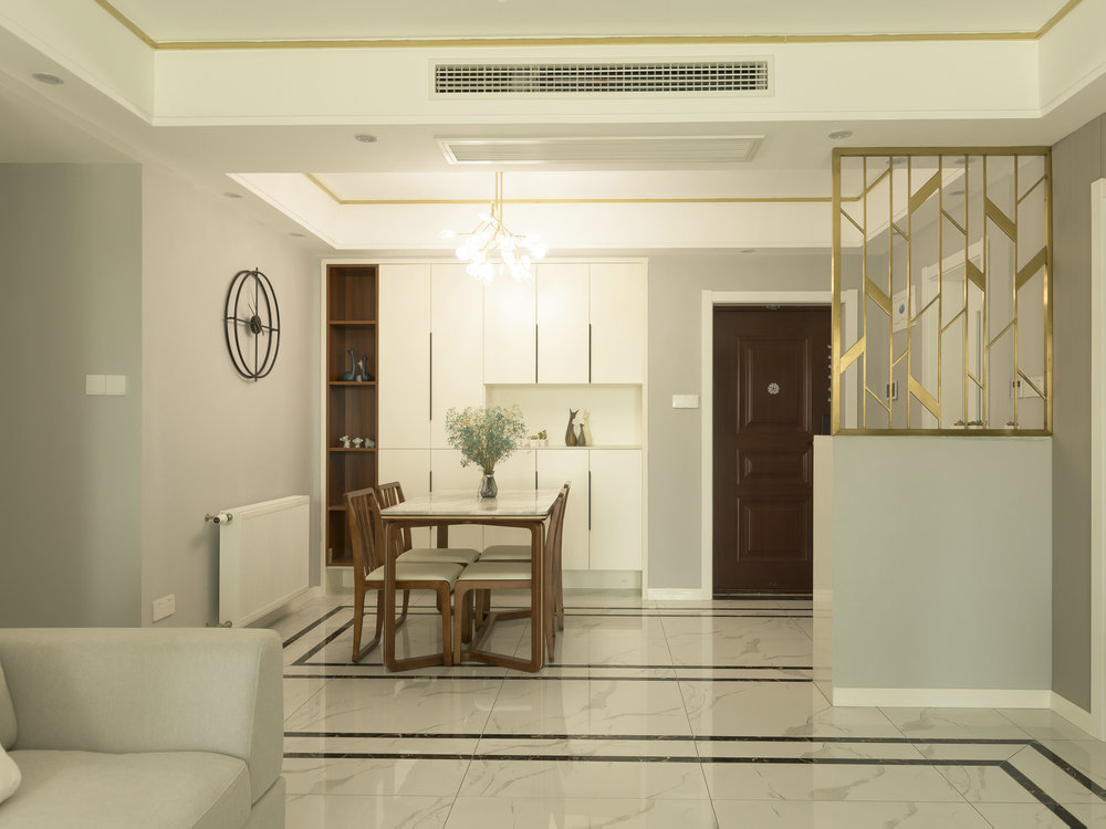 長投綠城蘭園111m^2現代風格裝修效果實景圖