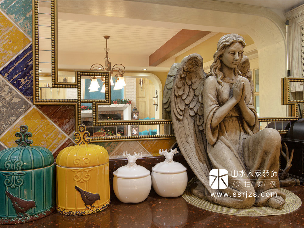 藏龍島別墅鄉村美式風格裝修效果圖