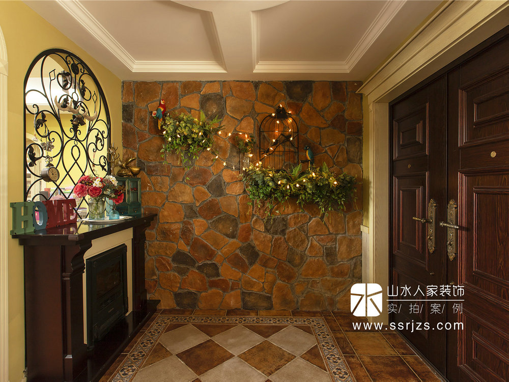 藏龍島別墅鄉村美式風格裝修效果圖