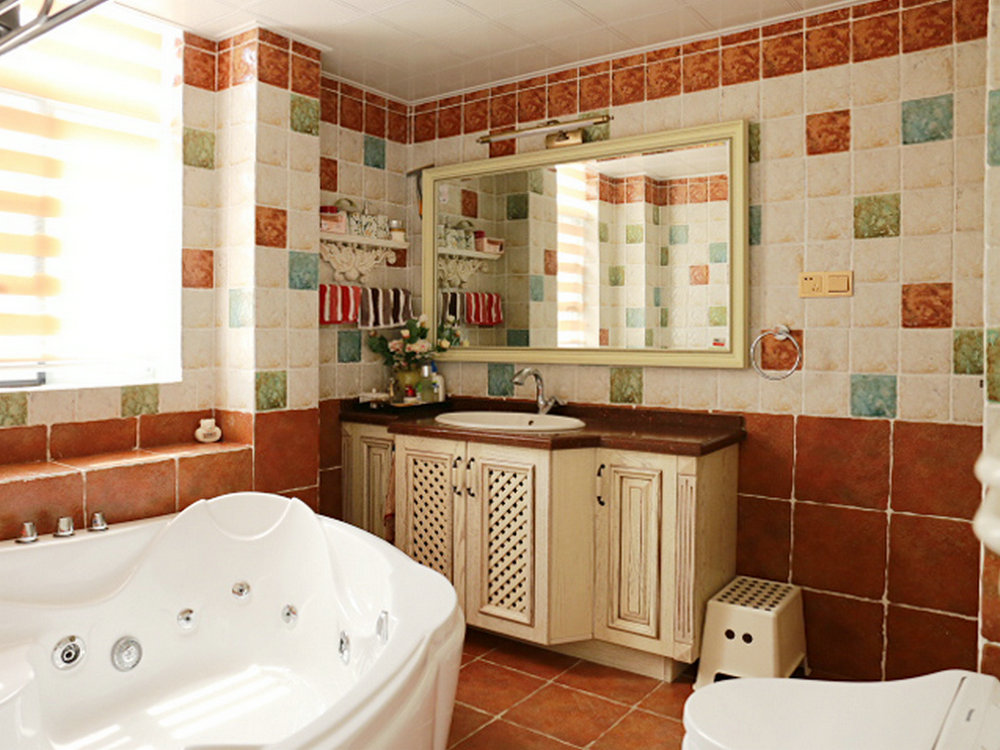 藏龍島別墅鄉村美式風格裝修效果圖