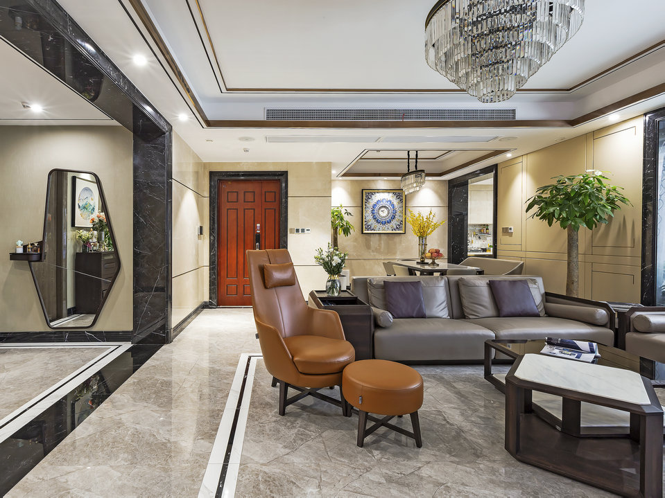 國際金融城新中式風格裝修效果實景圖