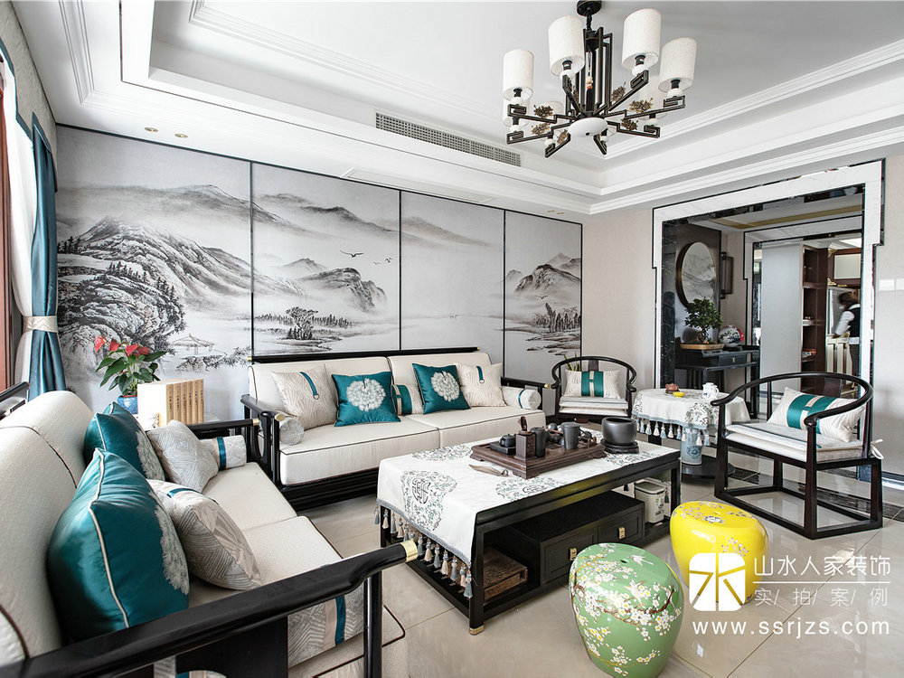 興華御水瀾灣中式風格裝修效果圖