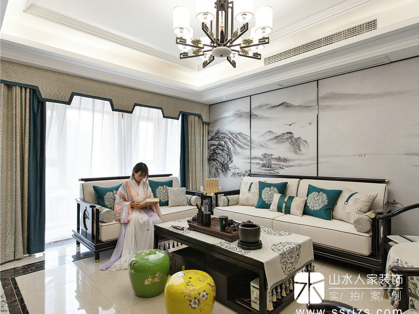 興華御水瀾灣中式風格裝修效果圖