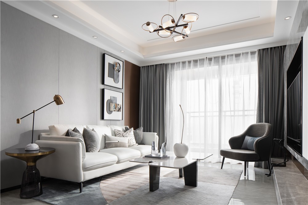 瑞和華府現代風格三室兩廳裝修效果圖