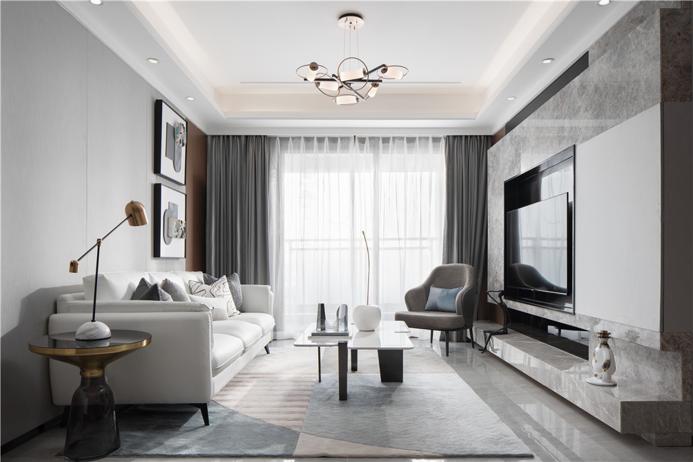 瑞和華府現代風格三室兩廳裝修效果圖
