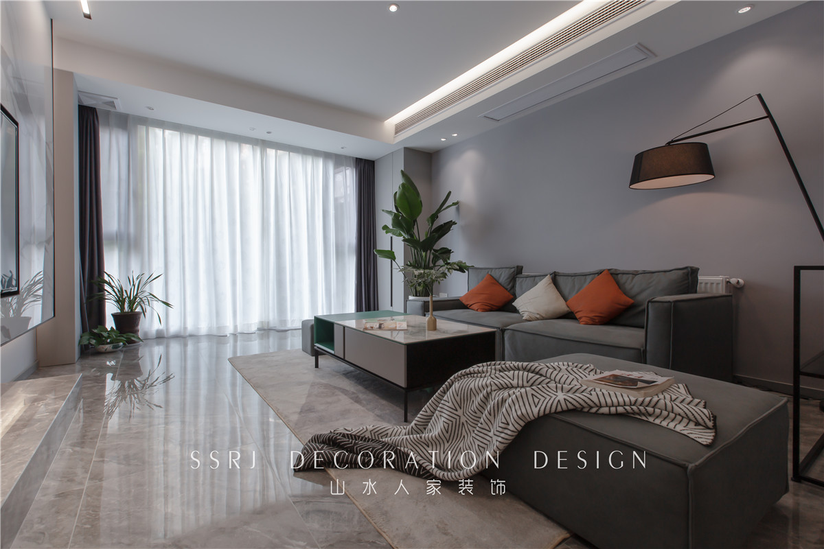 鵬程花園現代風格裝修效果圖