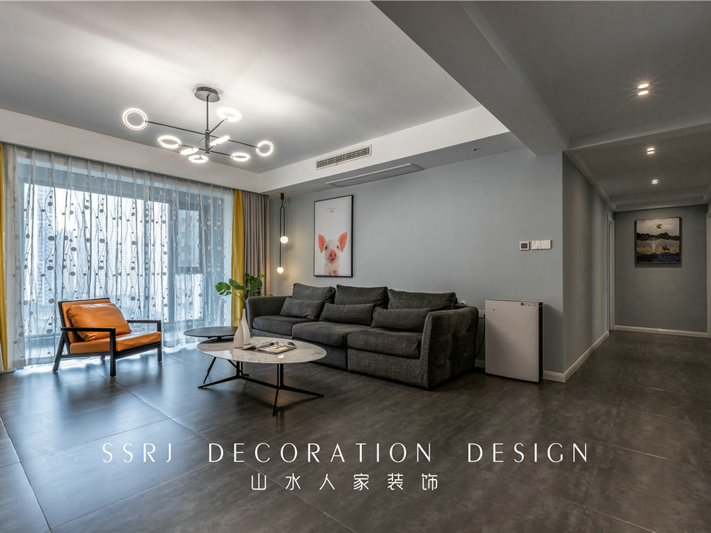 光谷匯景170平現代風格裝修效果圖