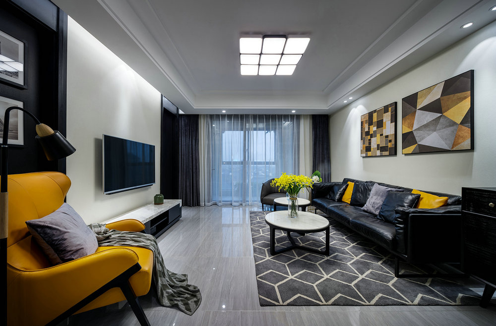 保利心語126平現代風格裝修效果圖