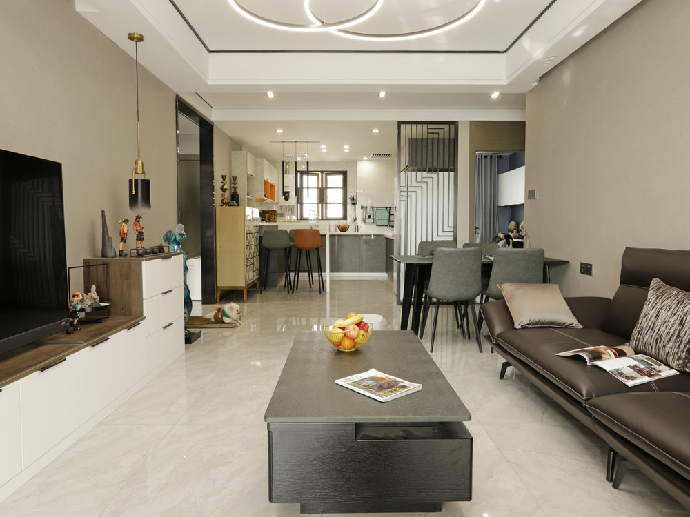 融公館120平現代簡約風格裝修效果圖