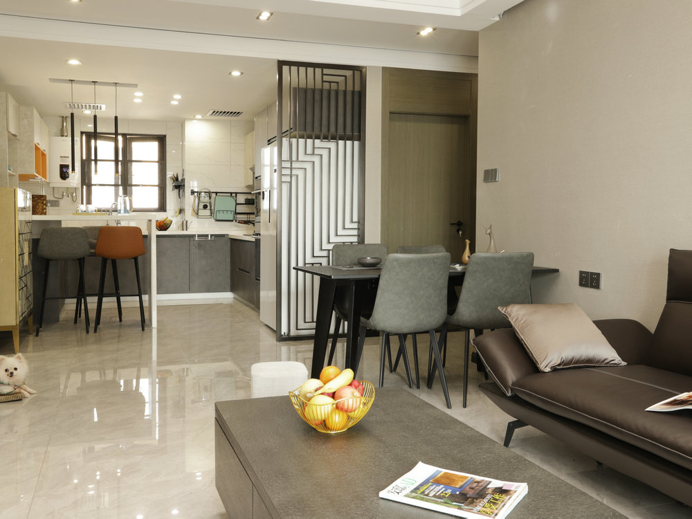 融公館120平現代簡約風格裝修效果圖