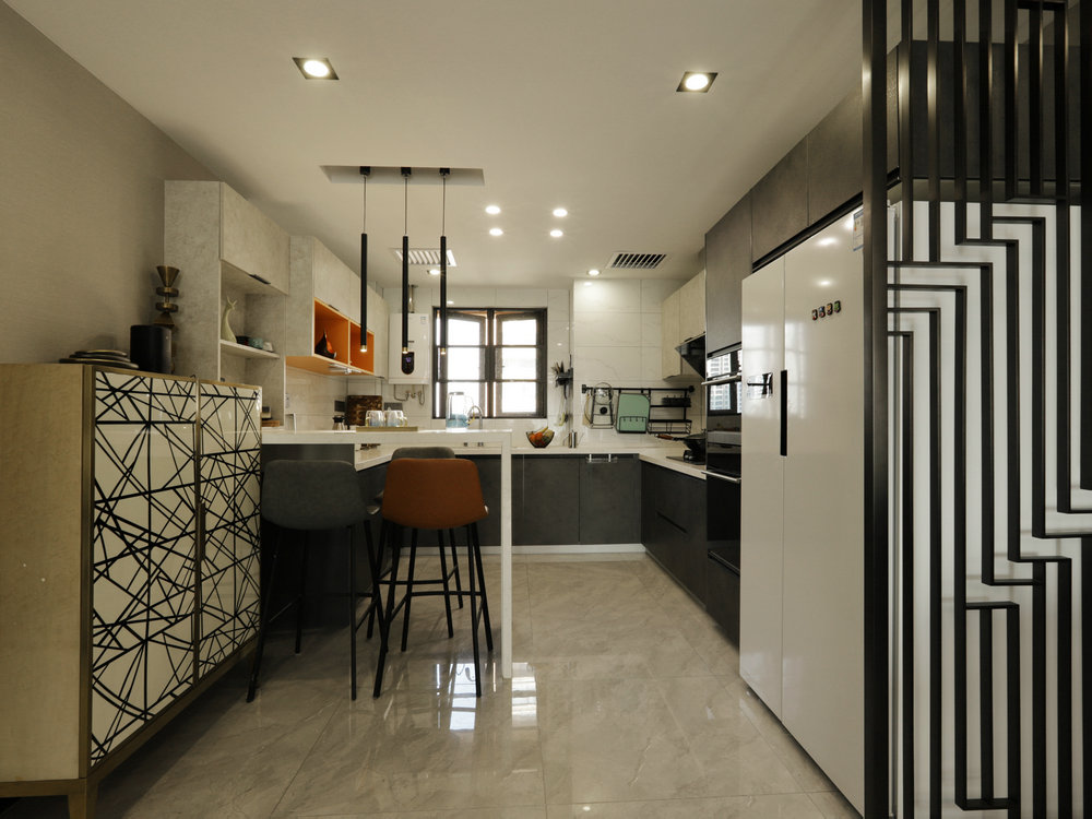 融公館120平現代簡約風格裝修效果圖