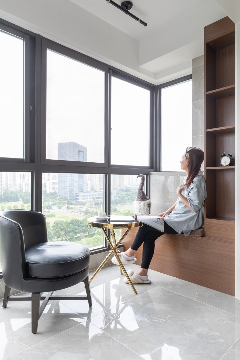 遠洋漢口中心92平現代風格裝修效果圖