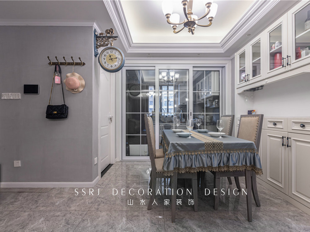 世貿云錦118平美式風格裝修效果圖