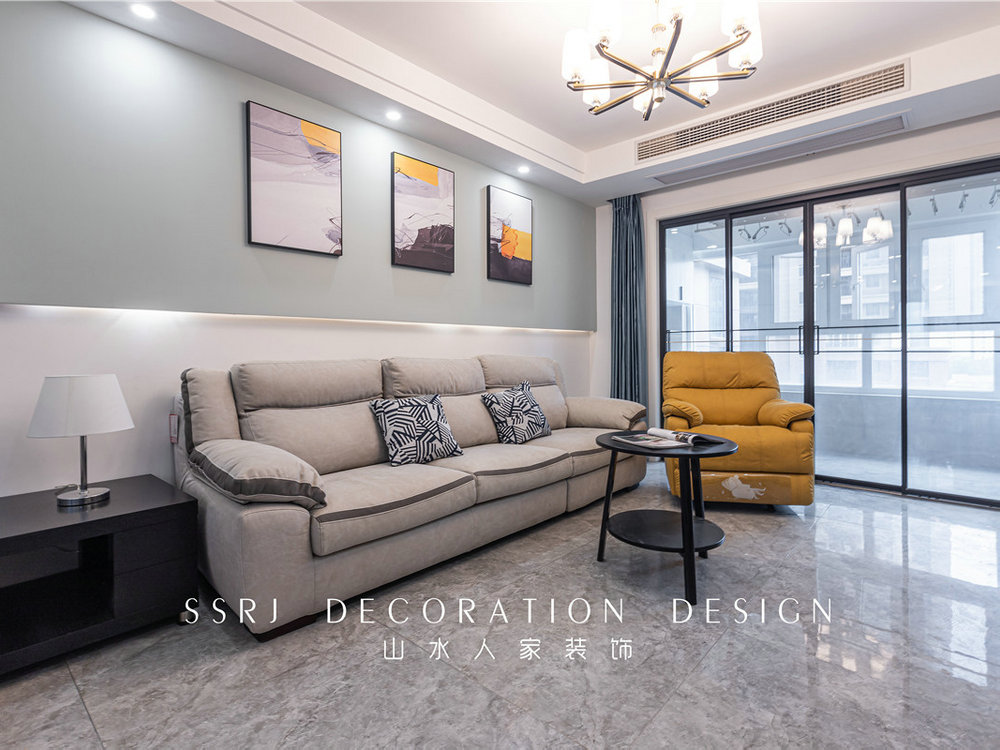 世貿云錦118平現代風格裝修效果圖