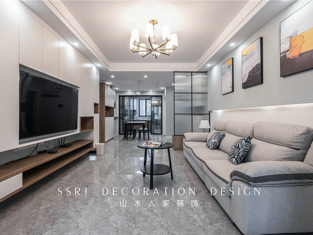 世貿云錦118平現代風格裝修效果圖