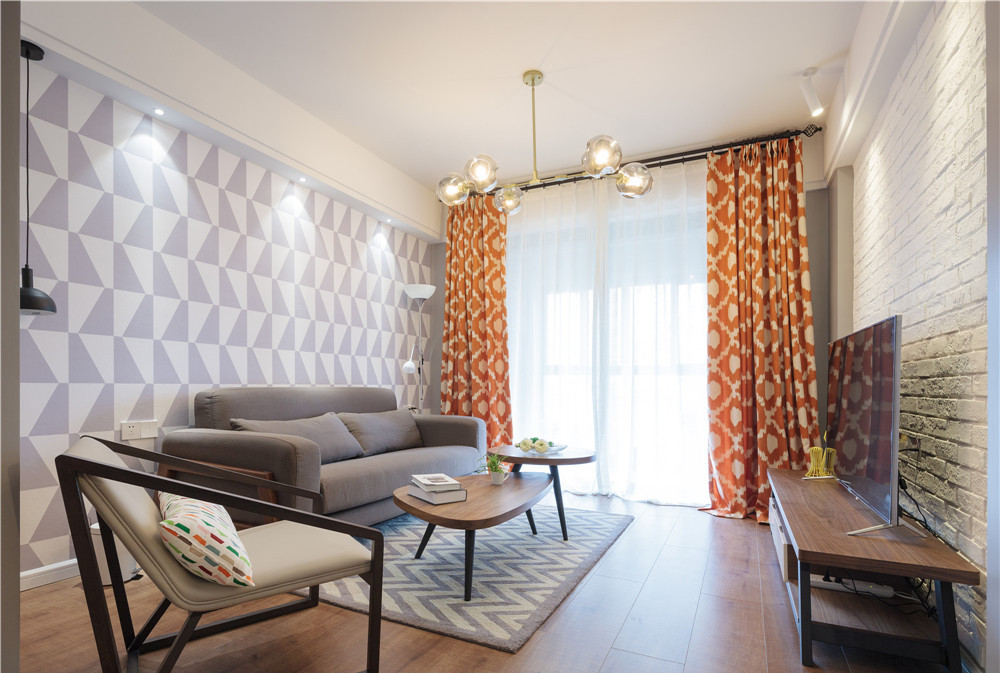 融僑城90平北歐風格裝修效果圖