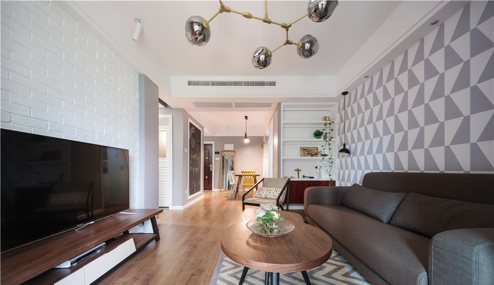 融僑城90平北歐風格裝修效果圖