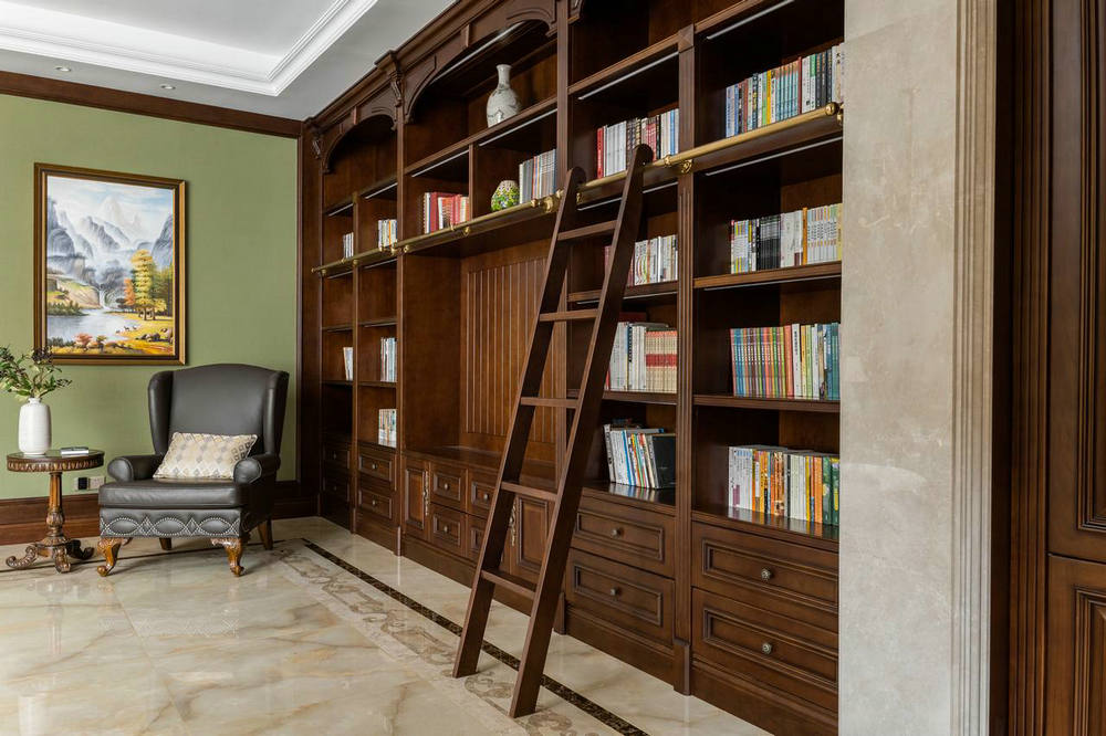 武漢琨御府168平美式風格裝修效果圖