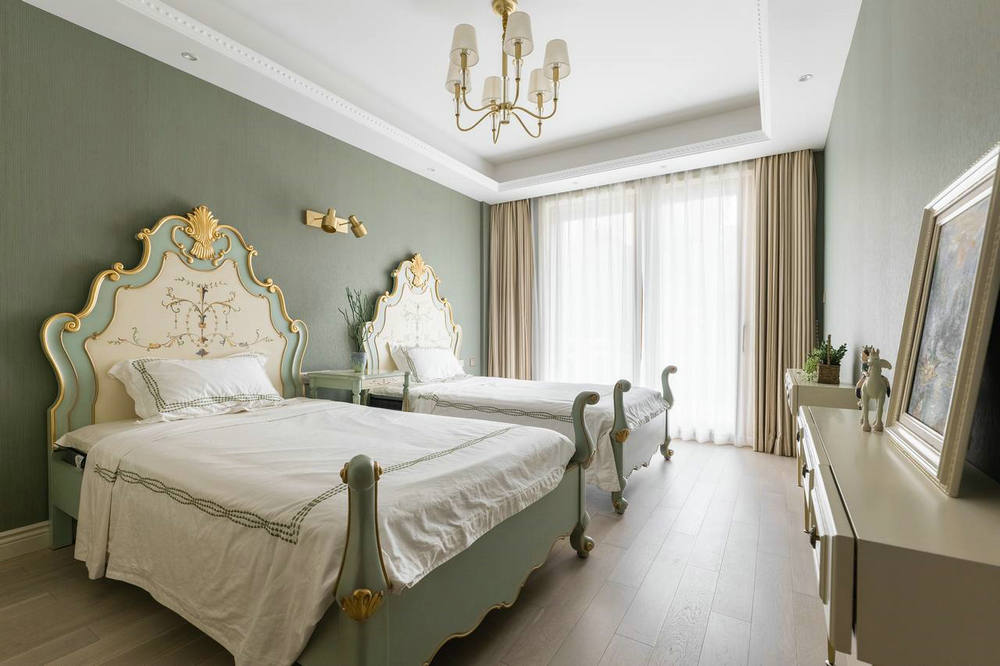 武漢琨御府168平美式風格裝修效果圖