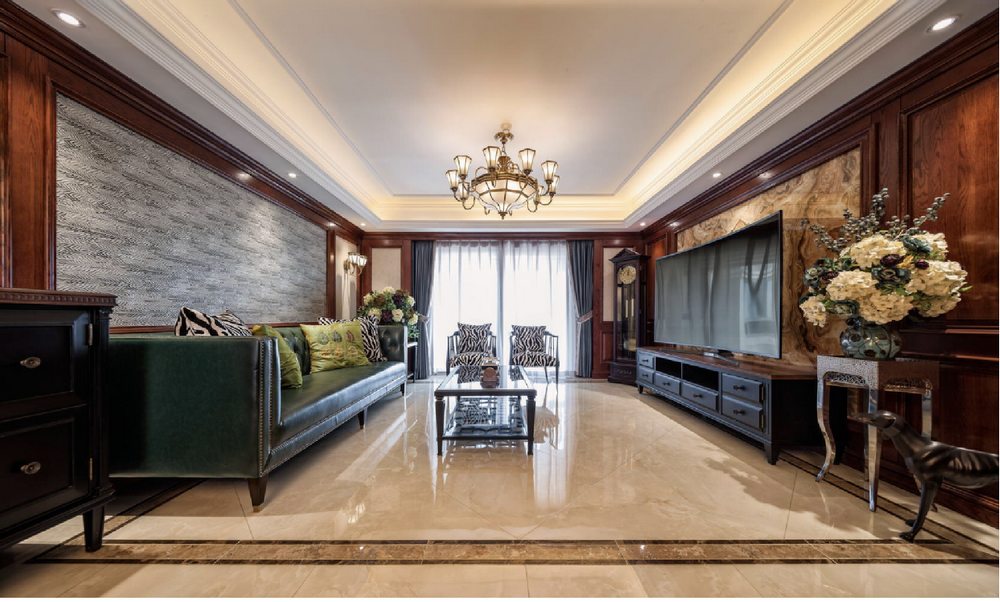 湯遜湖一號美式風格裝修效果圖