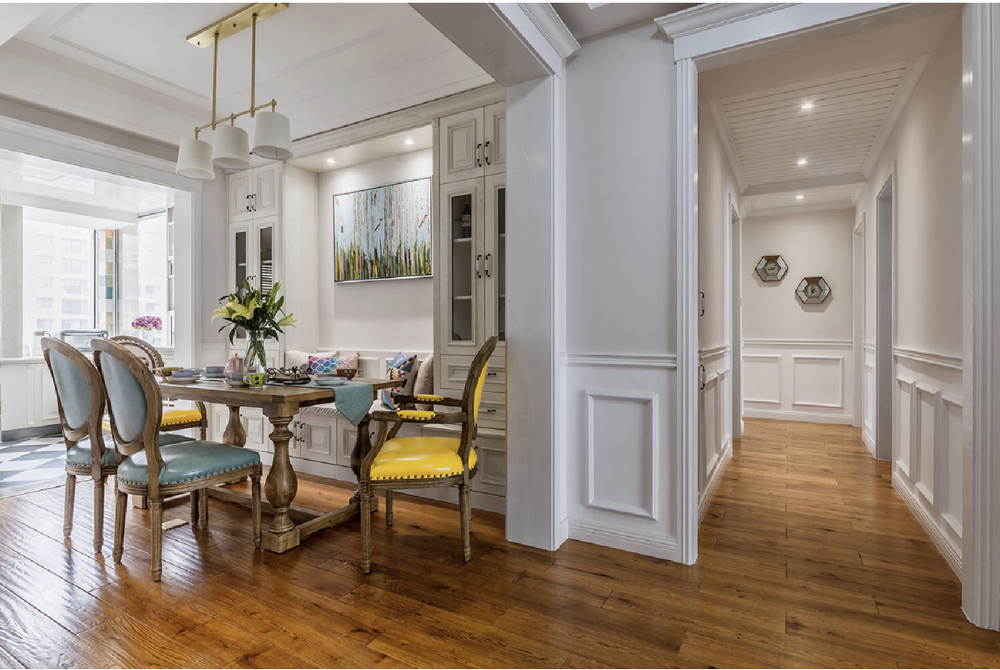 漁牧小區130平美式風格裝修效果圖