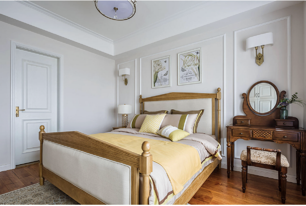 漁牧小區130平美式風格裝修效果圖