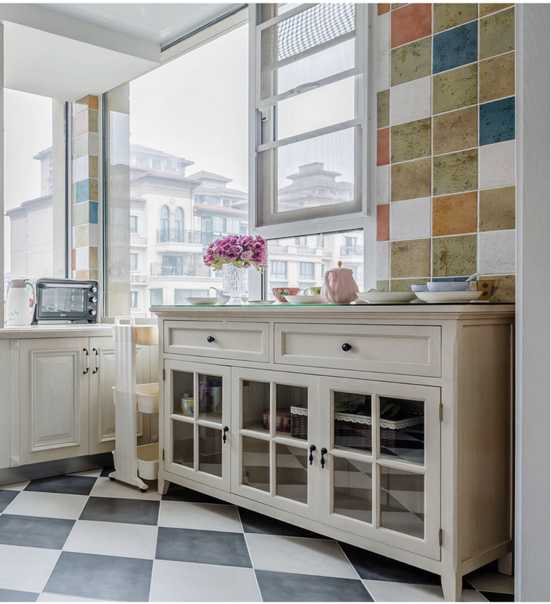 漁牧小區130平美式風格裝修效果圖