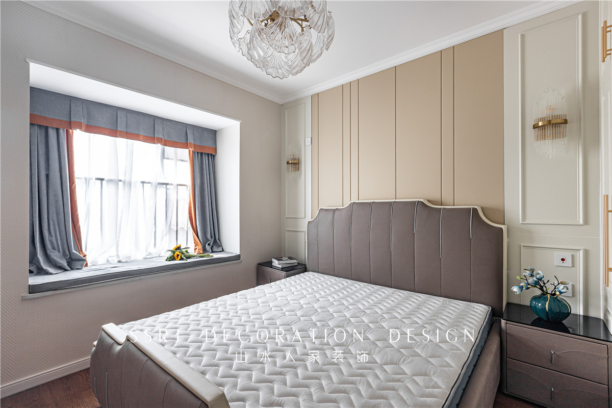 萬科翡翠濱江輕奢風格裝修效果圖