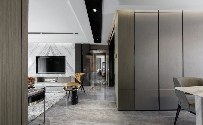 金地自在城現代港式風格裝修效果圖